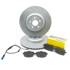 FOR BMW 740e Le G11 G12 M SPORT REAR BRAKE DISCS TEXTAR PADS 370mm