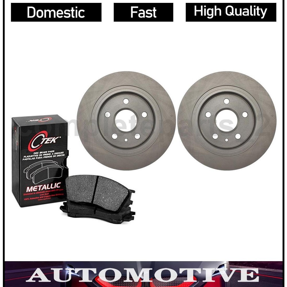 Disc Brake Pad Set Disc Brake Rotor C-Tek Rear For 2011-2011 9-5 9-5 3PCS