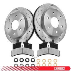 Front Rotors Brakes Pads for Chevy GMC K1500 K2500 Blazer Tahoe Yukon Escalade