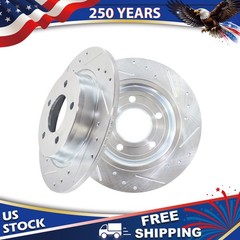 11.02 inch 280mm Rear Drilled and Slotted Disc Brake Rotor for Mazda 3 3 Sport