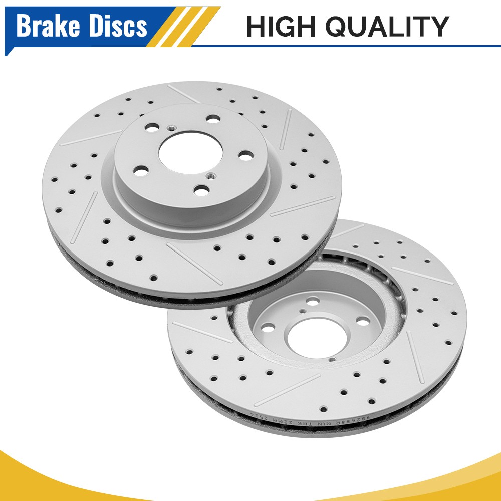 10.91in Front Brake Rotors For 2017 2018 2019 2020 2021 2022 2023 Subaru Imprez
