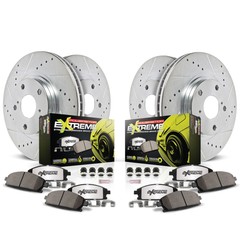 K2853-26 Powerstop Brake Disc and Pad Kits 4-Wheel Set Front & Rear for Charger