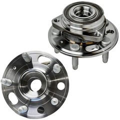 Front Rear Drilled Brake Rotor Pads Wheel Bearing Hubs for 2010-17 Chevy Equinox