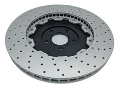 For Nissan GT-R Two-Piece Drilled Floating Performance Front Disc Brake Rotor