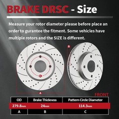 Front Brake Rotors Pads fit for Nissan Sentra Versa 2007-2012 Cube 2009-2014