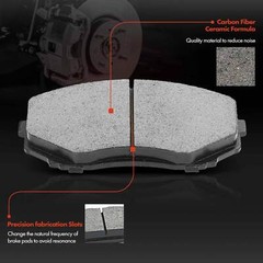 Front Disc Brake Rotors & Ceramic Brake Pads for Ford Edge 2007-2014 Lincoln MKX