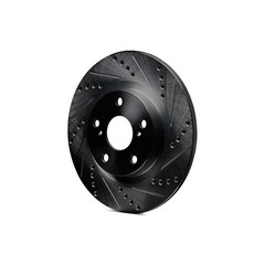 For Dodge Charger 83-87 Brake Rotor eLINE Drilled & Slotted 1-Piece Front