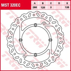 Fixed front brake disc 260 – 120 – 3mm – 135mm front