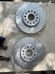 Drilled Brake Rotors for Chevy Blazer Traverse GMC Acadia Buick Enclave Front 2x