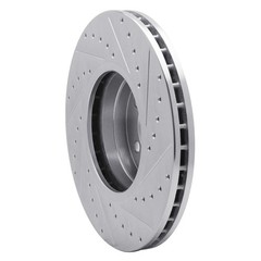 For Land Rover Range Rover 03-05 Brake Rotor eLINE Drilled & Slotted 1-Piece