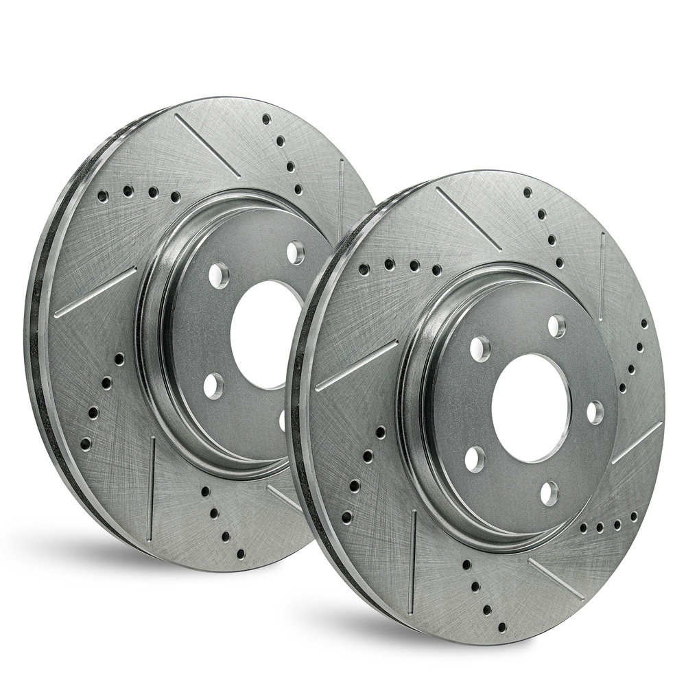 For Mazda 3 2004-2013 – Front Drilled and Slotted Rotors