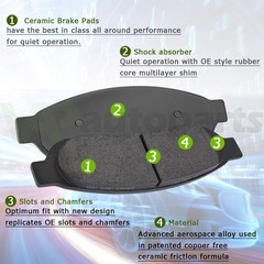 Rear Brake Pads And Rotors Fits Acura Integra Honda Civic del Sol 1993-97 239mm