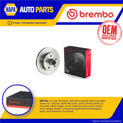 2x Brake Discs Pair Solid fits VW CARAVELLE Mk3 1.9 Front 82 to 92 258mm Set New