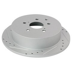 Performance Drilled & Slotted Brake Rotor & Posi Ceramic Pad Rear Set