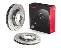 Brembo 09.C877.11 Prime UV Coated Drilled PVT Brake Rotors – Front Pair
