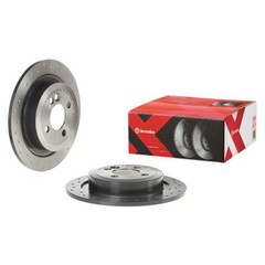Brembo 08.C307.1X Disc Brake Rotor Rear High Carbon Cast Iron For Mini Cooper