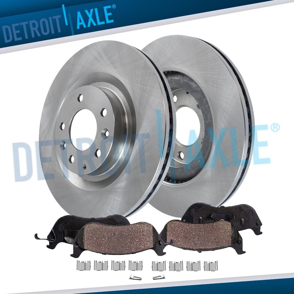 12.60” Front Disc Brake Rotors and Ceramic Brake Pads Kit for Mazda CX-9 CX-5