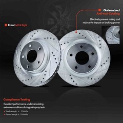 New Drilled Brake Rotors for Nissan Altima 2007-2019 295.8mm Front Left & Right