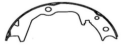 NB673 Bonded Parking Brake Shoe Fits 92-94 Mitsubishi Expo LRV
