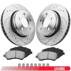 For 2008 -2012 Dodge Nitro Jeep Liberty 302mm Front Disc Brake Rotors Brake Pads
