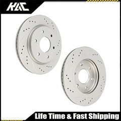 Drilled Brake Rotors For INFINITI QX56 2005-2006; Nissan TITAN 05-07 31425 Front
