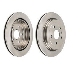 Rear LH RH 12.41 in Brake Rotors For 10-15 Chevy Camaro 3.6L 11-13 Cadillac CTS