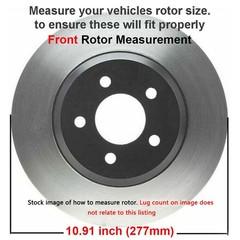 Pair Drilled and Slotted Front Disc Brake Rotors for 2017 – 2021 Subaru Impreza