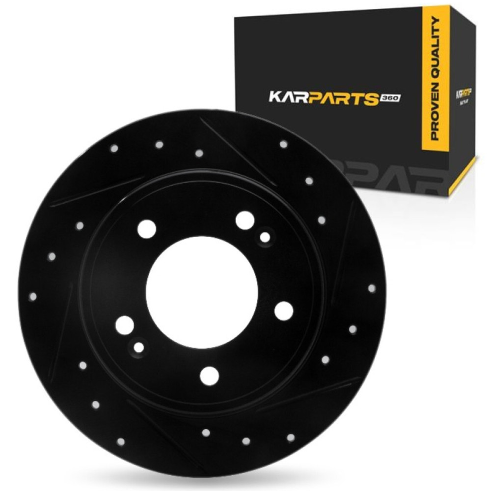 For Kia Seltos 2021-2026 Brake Rotor | Black | 262mm / 10.31in. Outside Diameter