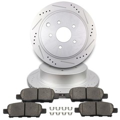 Rear Brake Rotors And Pads For Nissan Murano Pathfinder Quest INFINITI FX35