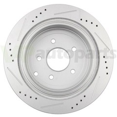Rear Drilled Slotted Brake Rotors For Nissan Murano Pathfinder Infiniti FX35 Q50