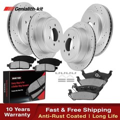 Front and Rear Disc Rotors and Brakes Pads for 2004 2005-2008 Ford F-150 Mark LT