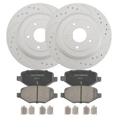 Rear Brake Rotors Ceramic Brake Pads for 2011 – 2014 Ford Edge Lincoln MKX 54125