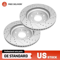 Front Drilled Brake Rotors for Chevrolet Traverse 2009-2013 2014 2015 2016 2017