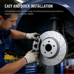 Front Rear Brake Rotors Ceramic Pads Kit for Toyota Tundra Sequoia Lexus LX600
