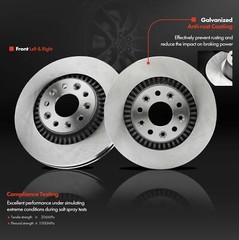 2x Front Disc Brake Rotors for Ford Taurus Taurus X 08-09 Mercury Sable 2008