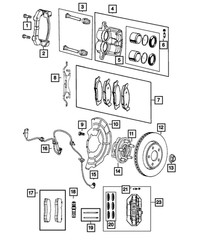 Genuine Mopar Brake Rotor 5181513AD