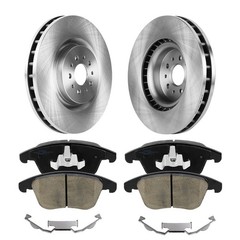 Front Brake Rotors Ceramic Pads Kit for 2013-2020 Ford Fusion