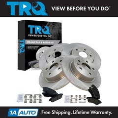 TRQ Front & Rear Premium Posi Ceramic Disc Brake Pad & Rotor Kit for Sonic Cruze