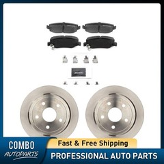 Rear Disc Brake Pad Set Disc Brake Rotor fits Jeep Wrangler 2007-2018