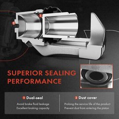 Front & Rear Drilled Rotor & Brake Pads + Brake Calipers for Acura ZDX 10-13 MDX