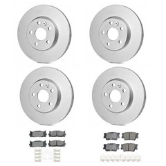 Bosch Front Rear Rotor Akebono ProACT Ceramic Brake Pad Kit for Avalon Camry FWD