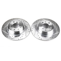 EBR422XPR Powerstop 2-Wheel Set Brake Discs Rear for 740 850 840 E38 7 Series