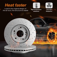 309mm Rear Drilled Brake Rotors for Toyota Highlander Sienna Lexus RX350 RX450h