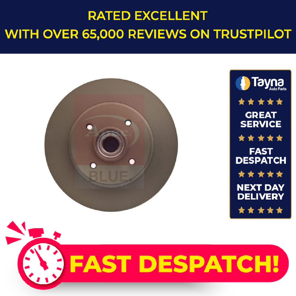 2x Brake Discs Pair Solid fits CITROEN BERLINGO MULTISPACE B9 Rear 1.2 1.6 1.6D
