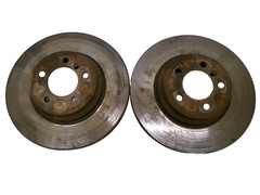 06-15 BMW 330i 335i 335xi X1 Left Right Brake Rotor Disc Ventilated Set 34216855