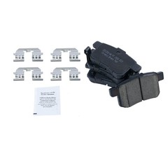 TRQ Rear Ceramic Brake Pad Performance Drilled Slotted G-Coated Rotors