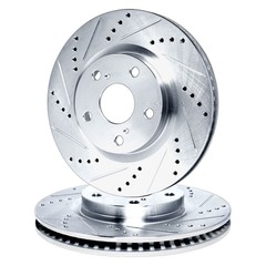 For Hyundai Ioniq 20 R1 Concepts Drilled & Slotted Front Brake Rotor Set