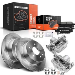 Rear Brake Rotors & Brake Pads & Brake Caliper for Nissan Sentra 2007-2019 Juke