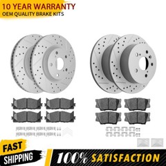 For Toyota Camry Avalon 2007 2008 2009- 2012 Front Rear Disc Rotors Ceramic Pads