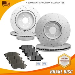 Front Rear Brake Rotors Ceramic Pads For Nissan 350Z 370Z G35 G37 EX35 M35 QX50
